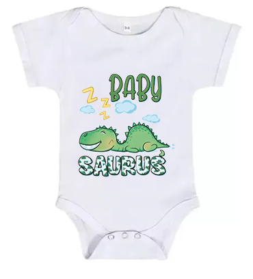 Short Sleeve Baby Grow BabySaurus