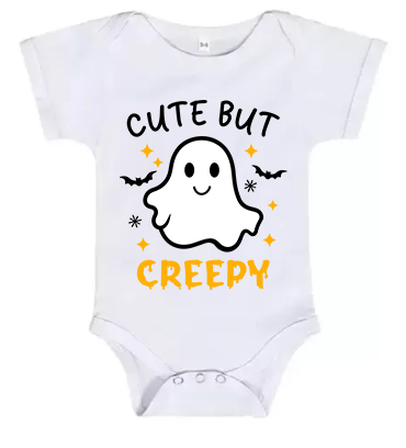 Short Sleeve Baby Grow Cute but Creepy