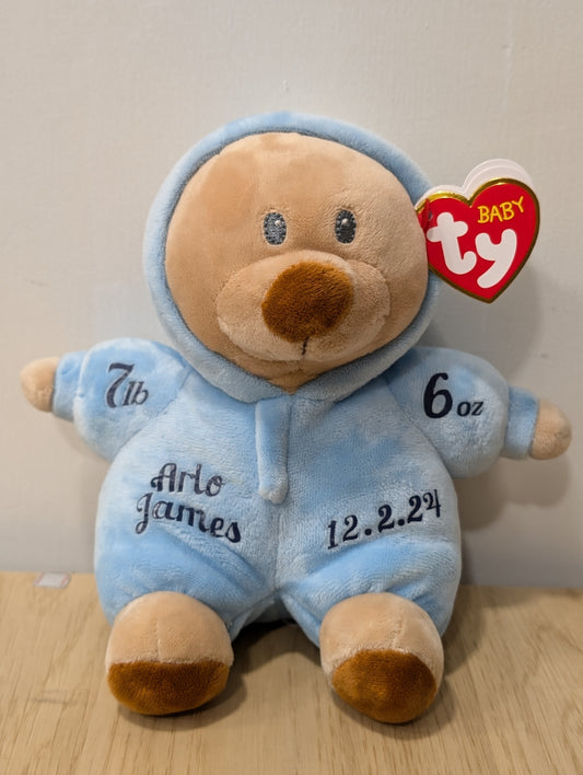 Personalised TY Baby Teddy