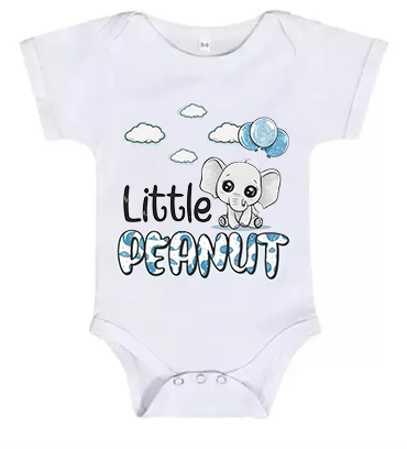 Short Sleeve Baby Grow Little Peanut