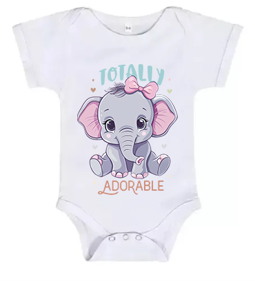 Short Sleeve Baby Grow Totally Adorable