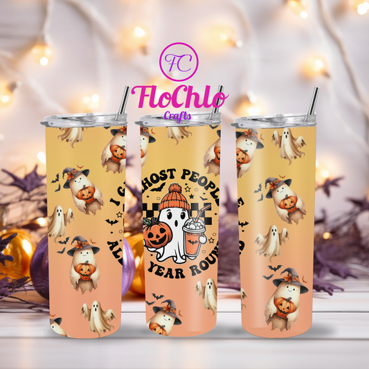 I Ghost All year Round Halloween Tumbler 20oz