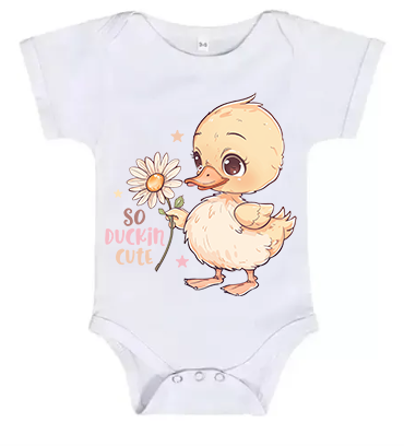 Short Sleeve Baby So Ducking Cute